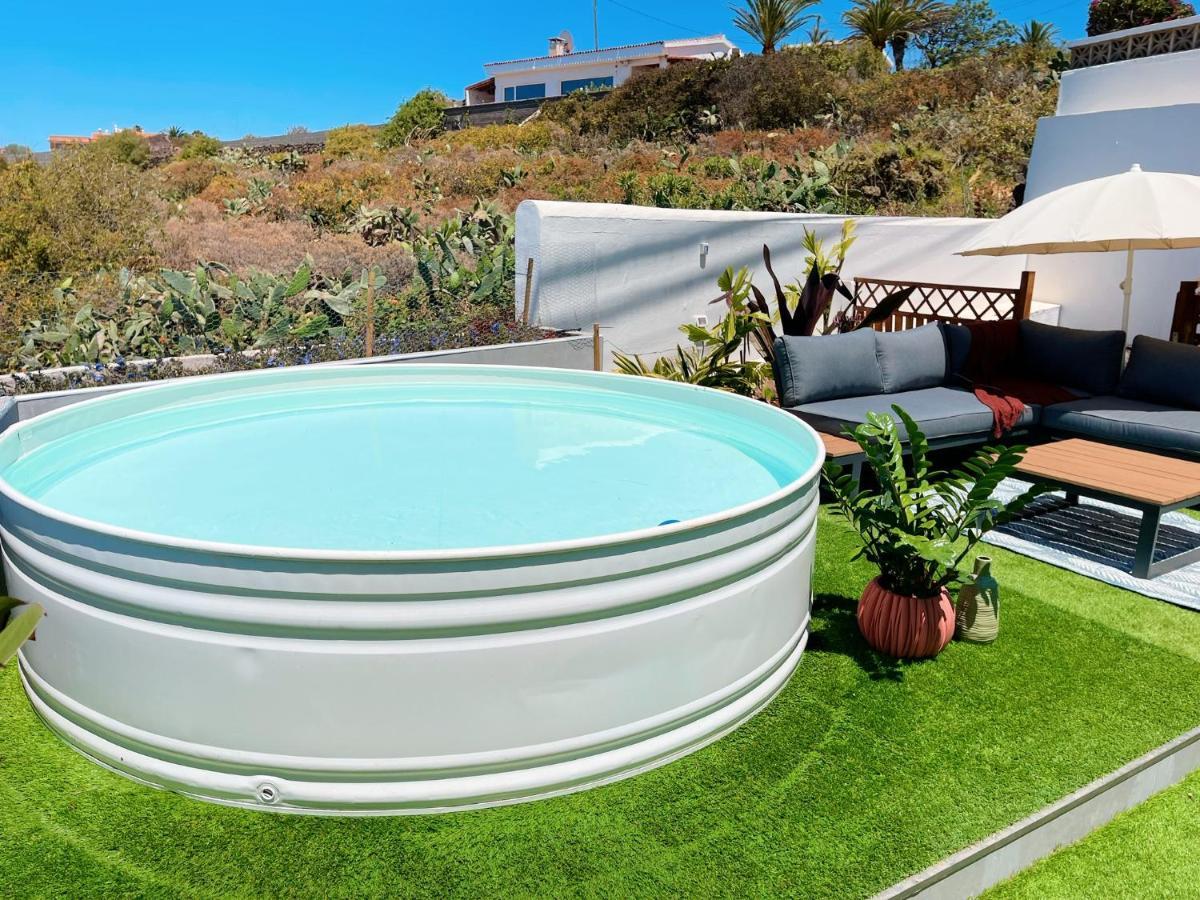 Casa Con Piscina Y Jardin Con Vistas Al Mar Villa Puerto de la Madera Dış mekan fotoğraf