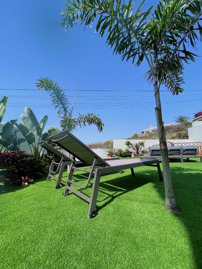 Casa Con Piscina Y Jardin Con Vistas Al Mar Villa Puerto de la Madera Dış mekan fotoğraf