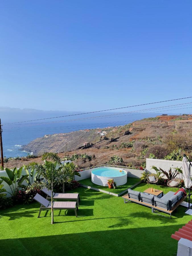 Casa Con Piscina Y Jardin Con Vistas Al Mar Villa Puerto de la Madera Dış mekan fotoğraf